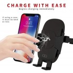 Wireless Car Charger Mount Auto Clamping SahmSparks - USB C - Smart Sensor - Dash, Windshield, Air Vent - 10W - Fast - Compatible with iPhone Xs/XS Max/XR/X/8/8+; Samsung Galaxy S10/S10+S9/S9+S8/S8+